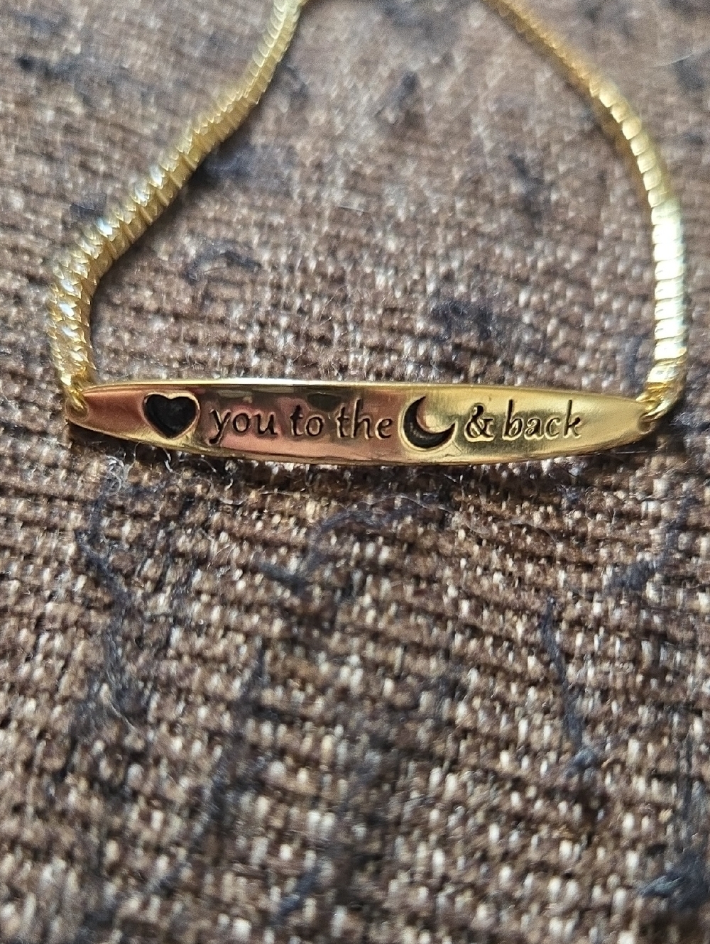 Macy's "Love You To The Moon And Back" Cz Adjustable Bracelet ✨️